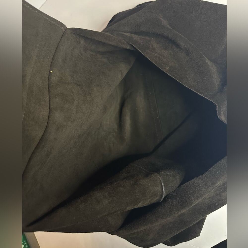 The Row Suede Bindle Bag Black Slouchy Sack Knotted Shoulder Strap Authentic - Picture 8 of 14